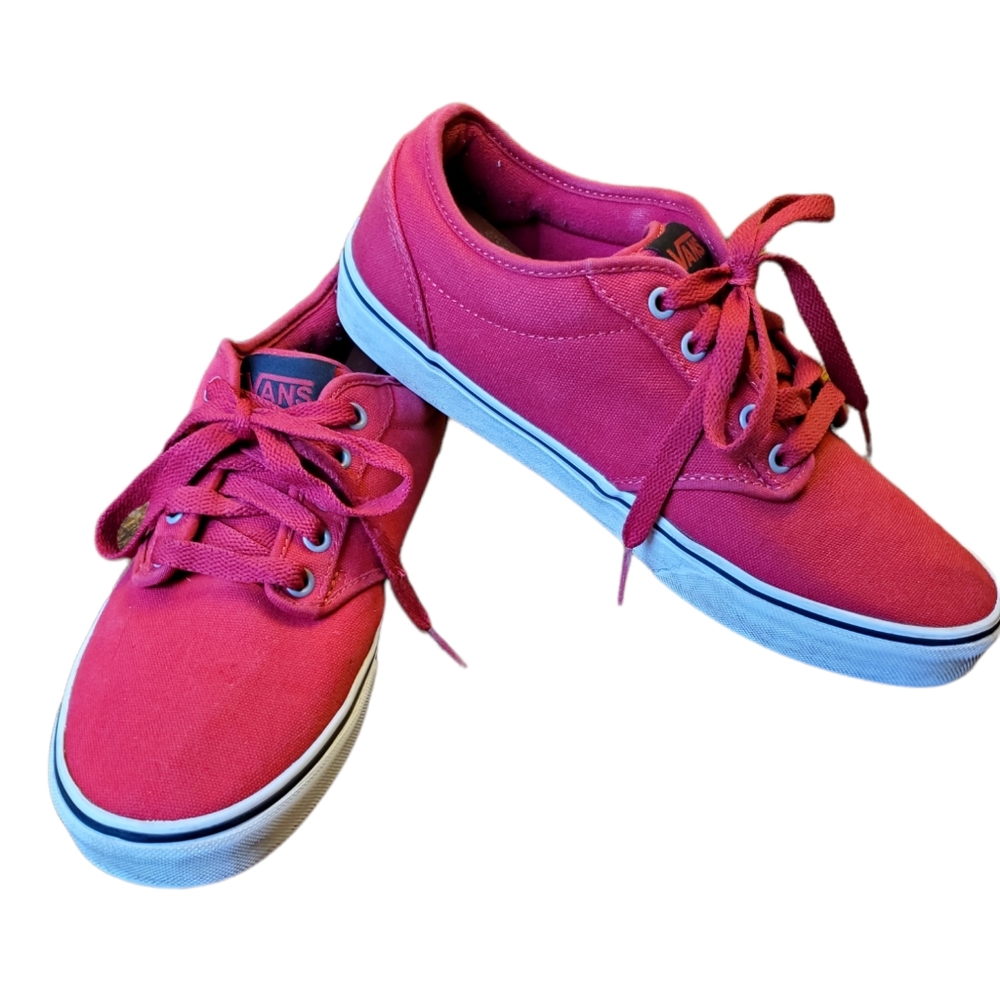VANS Authentic Canvas Skate Shoes / Size 9.5 / Red